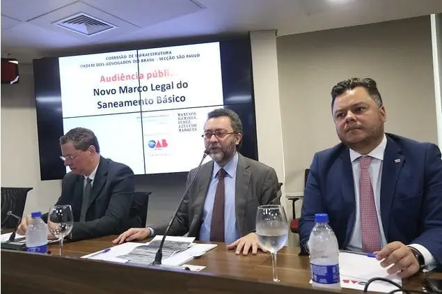 Audiência pública na OAB São Paulo analisa novo marco legal do saneamento básico